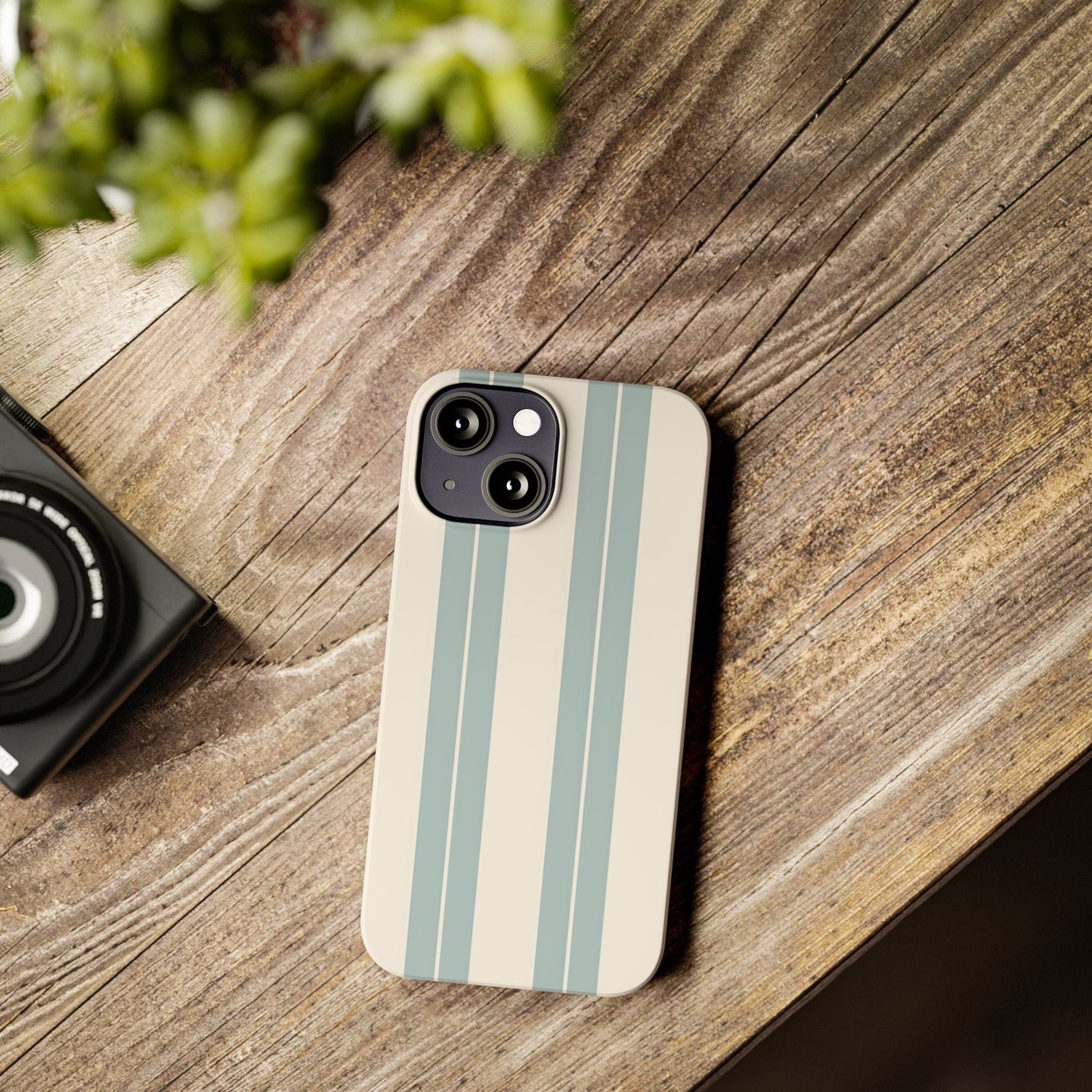 Slim Phone Case – Coastal Stripe