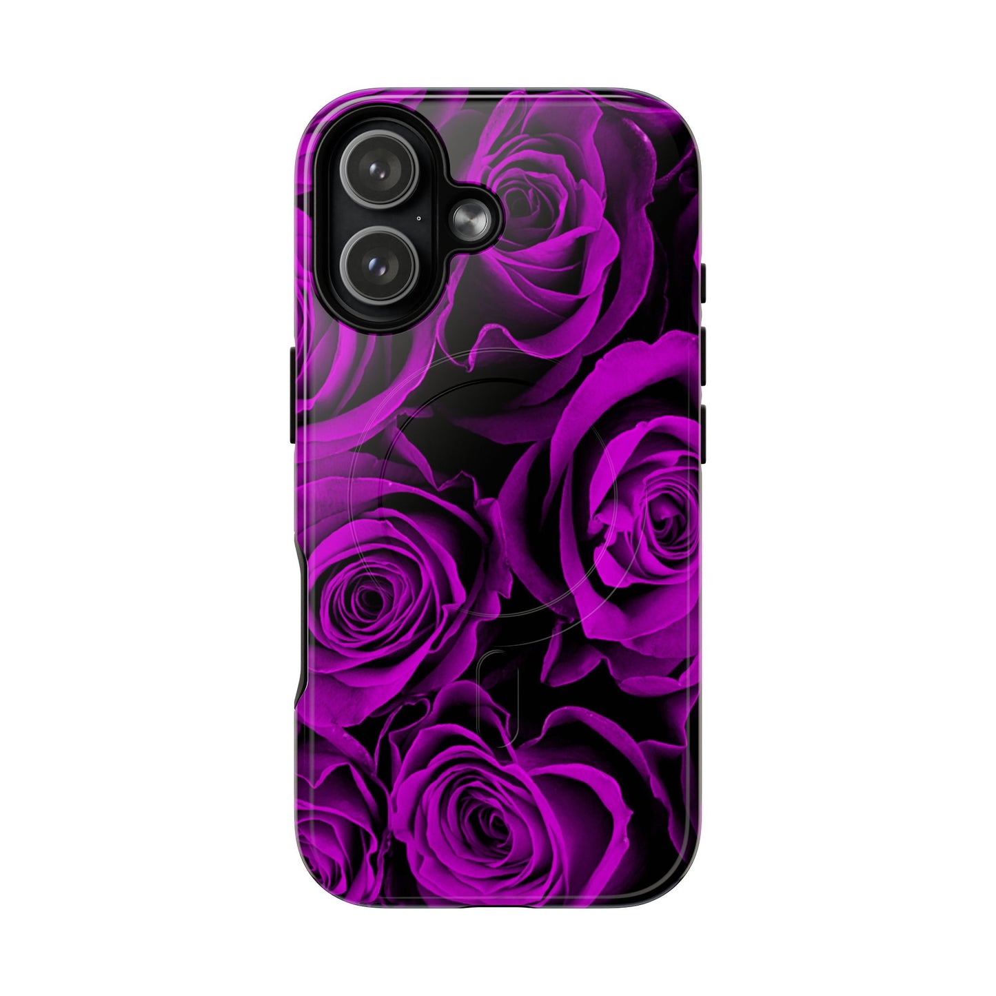 Protective Magnetic Phone Case – Amethyst Roses