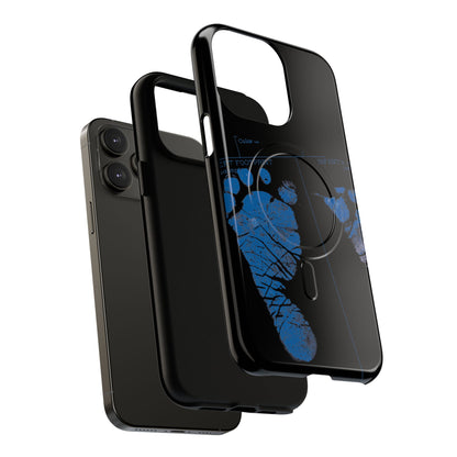 Protective Magnetic Phone Case – Mom’s Little Blue Footprints