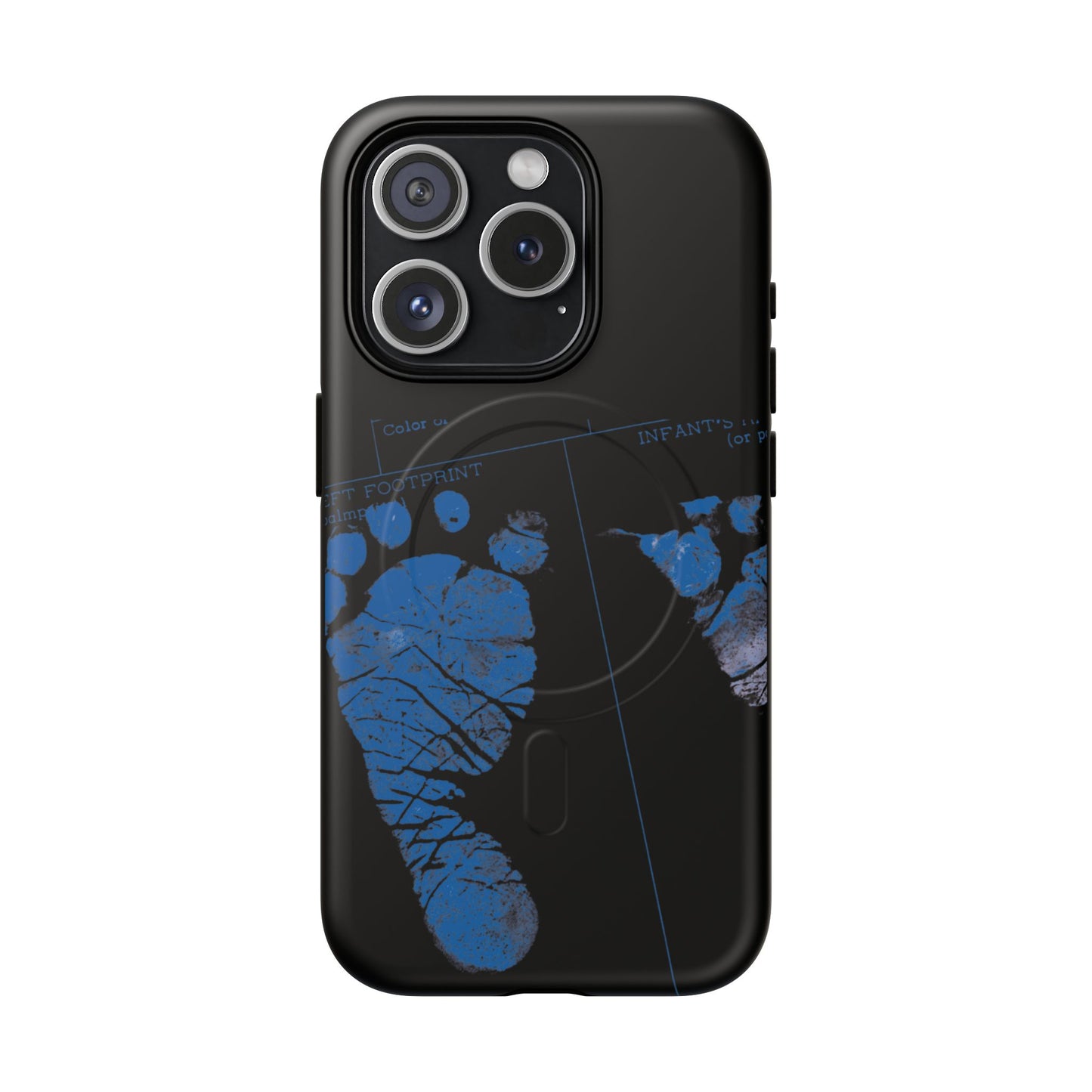 Protective Magnetic Phone Case – Mom’s Little Blue Footprints