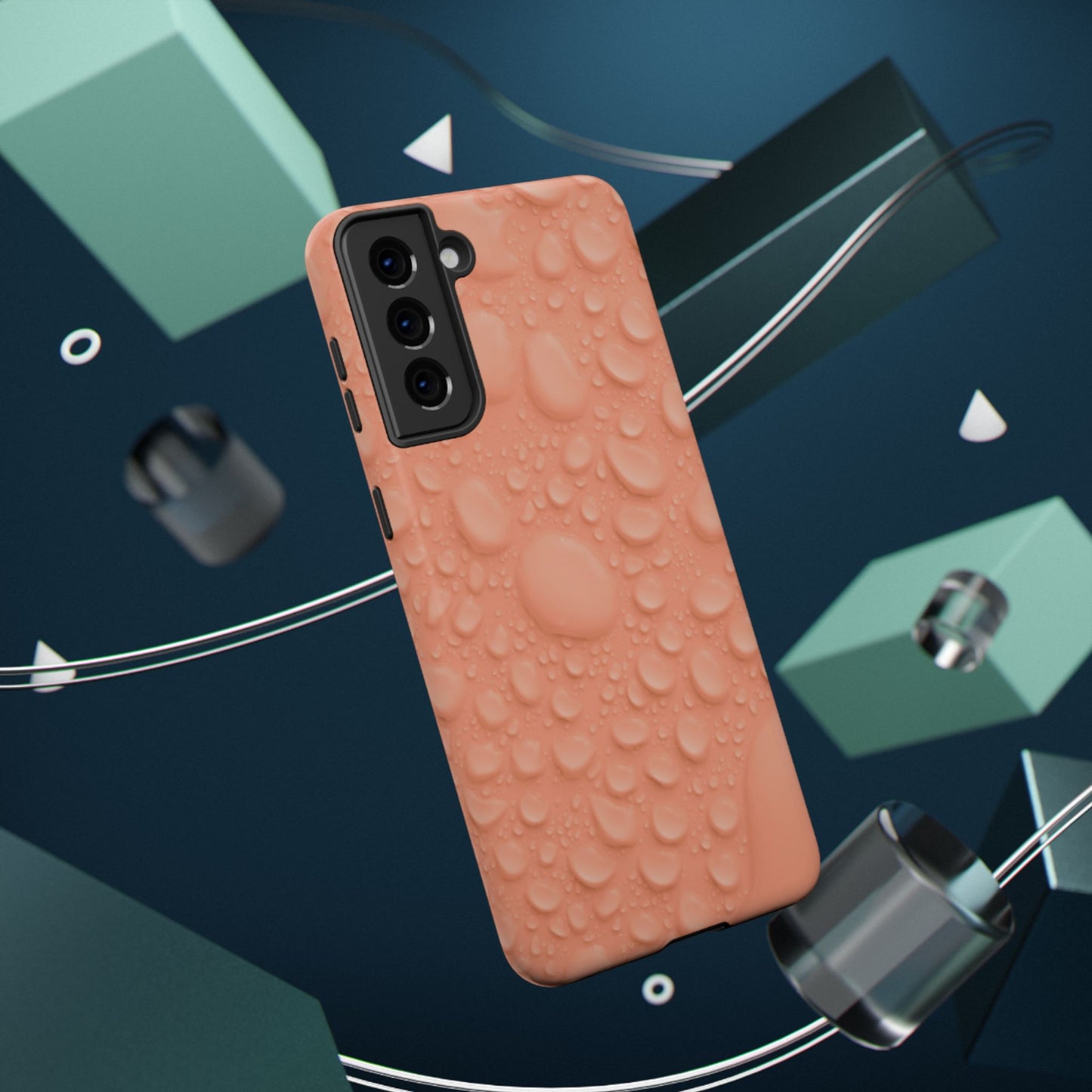 Impact-Resistant Phone Case – Apricot Rain