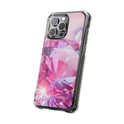 Clear Magnetic Phone Case – Pink Ice