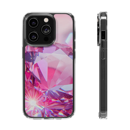 Clear Magnetic Phone Case – Pink Ice