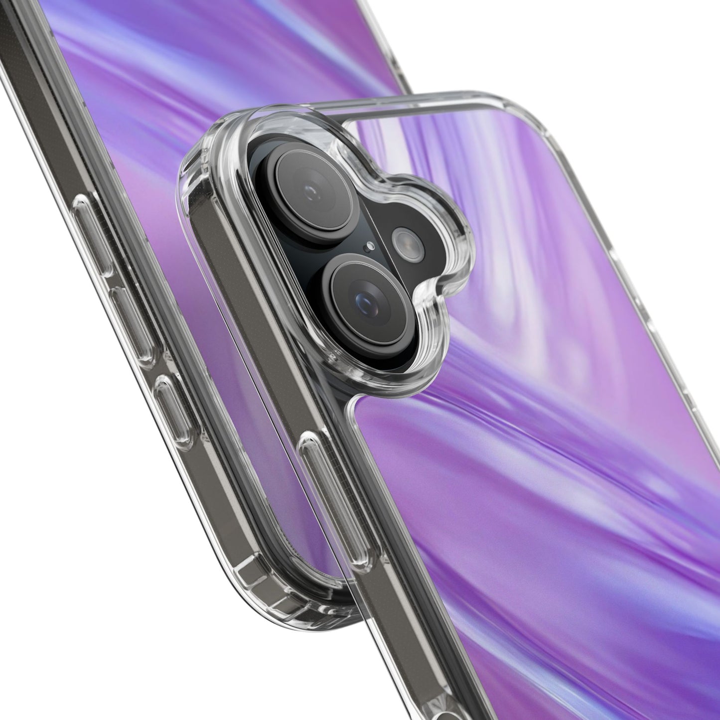 Clear Phone Case – Lavender Wave