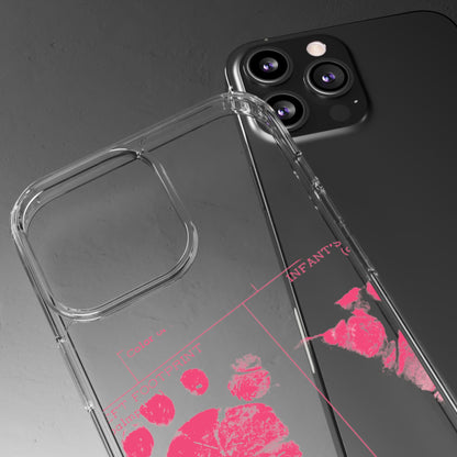 Clear Phone Case – Mom’s Little Pink Footprints