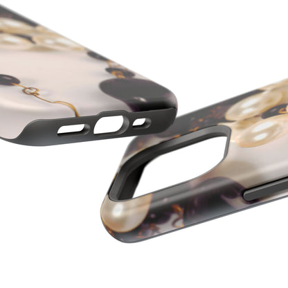 Impact-Resistant Phone Case – Noir Pearl
