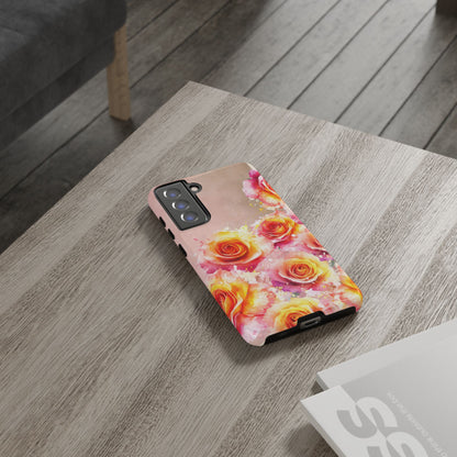 Protective Phone Case – Sunset Roses