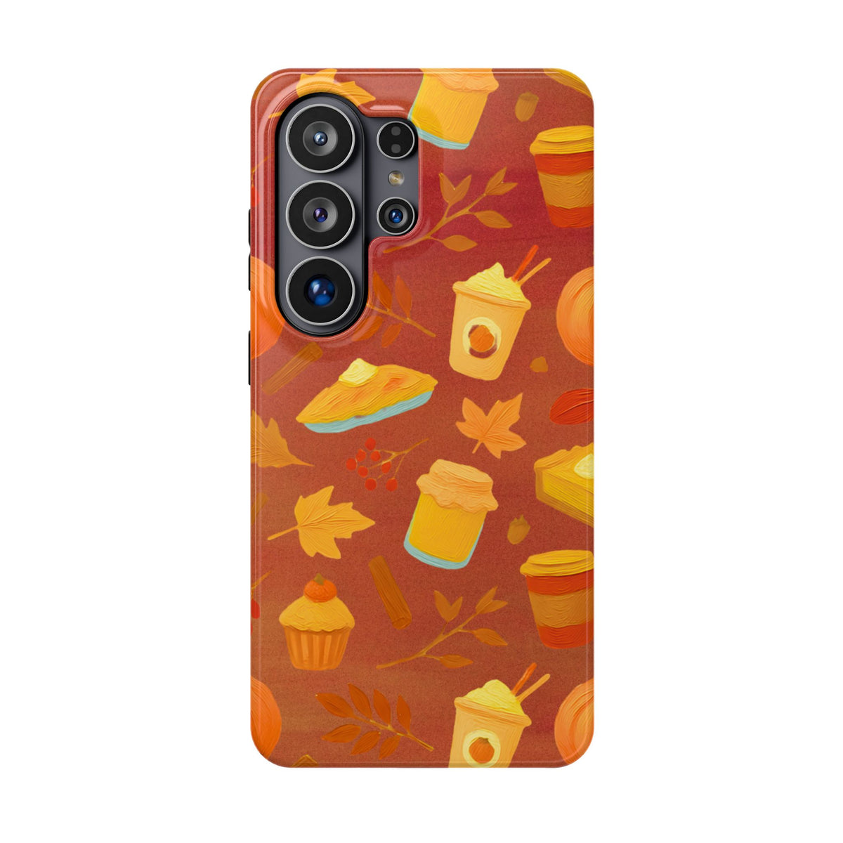 Autumn Treats Magnetic Phone Case — Fall Coffee & Pastry Protective Cover