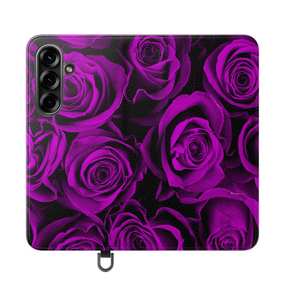 Flip Case – Amethyst Roses