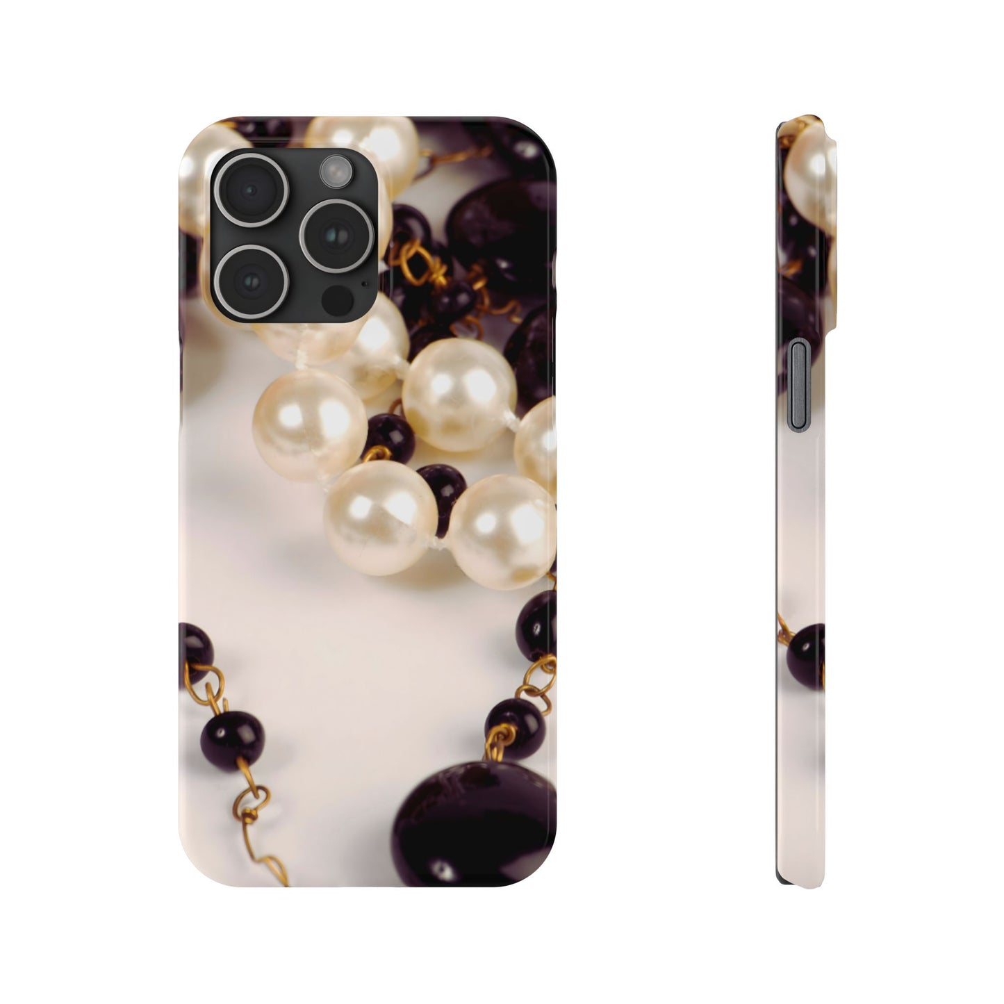 Slim Phone Case – Noir Pearl