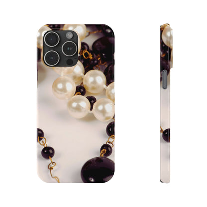 Slim Phone Case – Noir Pearl