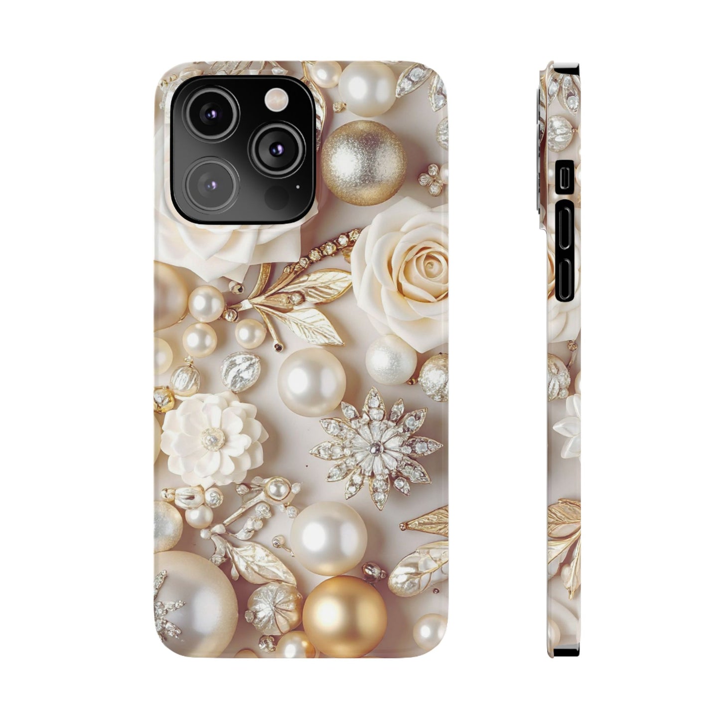 Slim Phone Case – Ivory Opulence