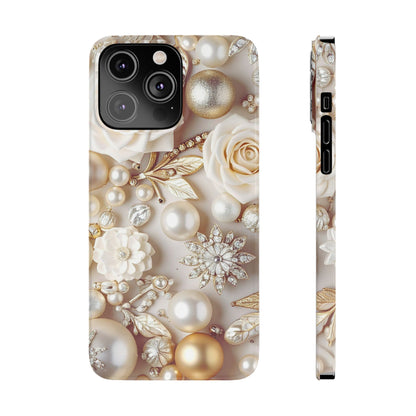 Slim Phone Case – Ivory Opulence