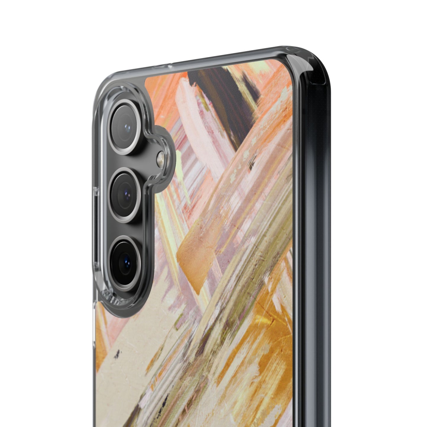 Clear Phone Case – Brush & Bronze