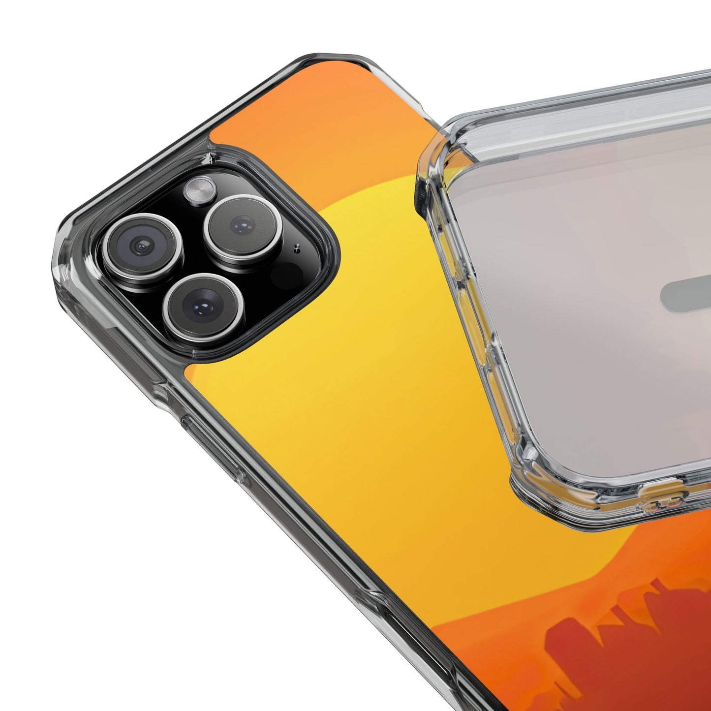 Clear Magnetic Phone Case — Desert Sunrise