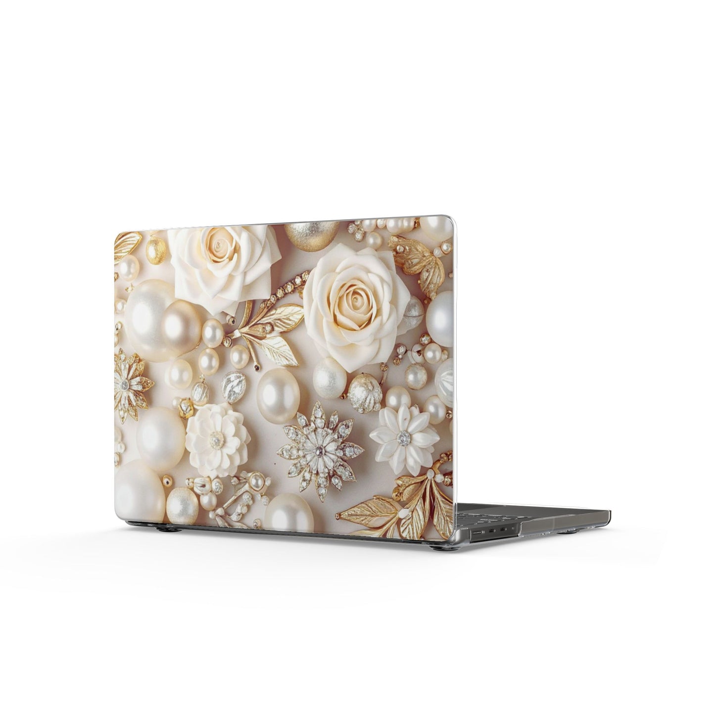 Clear Laptop Case – Ivory Opulence
