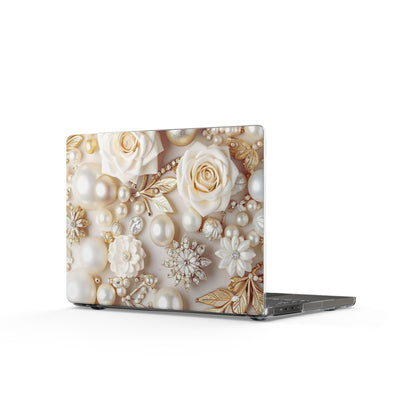 Clear Laptop Case – Ivory Opulence