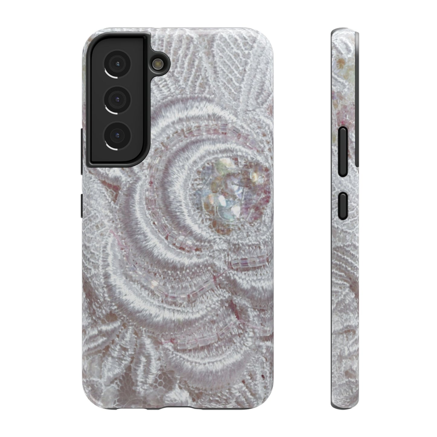 Impact-Resistant Phone Case – Lace Veil