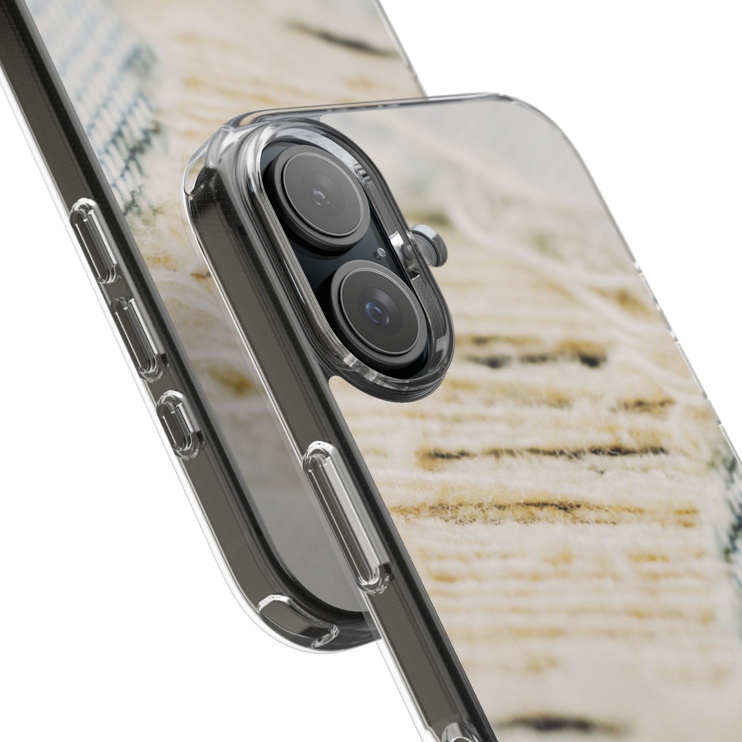 Clear Phone Case – Woven Warmth