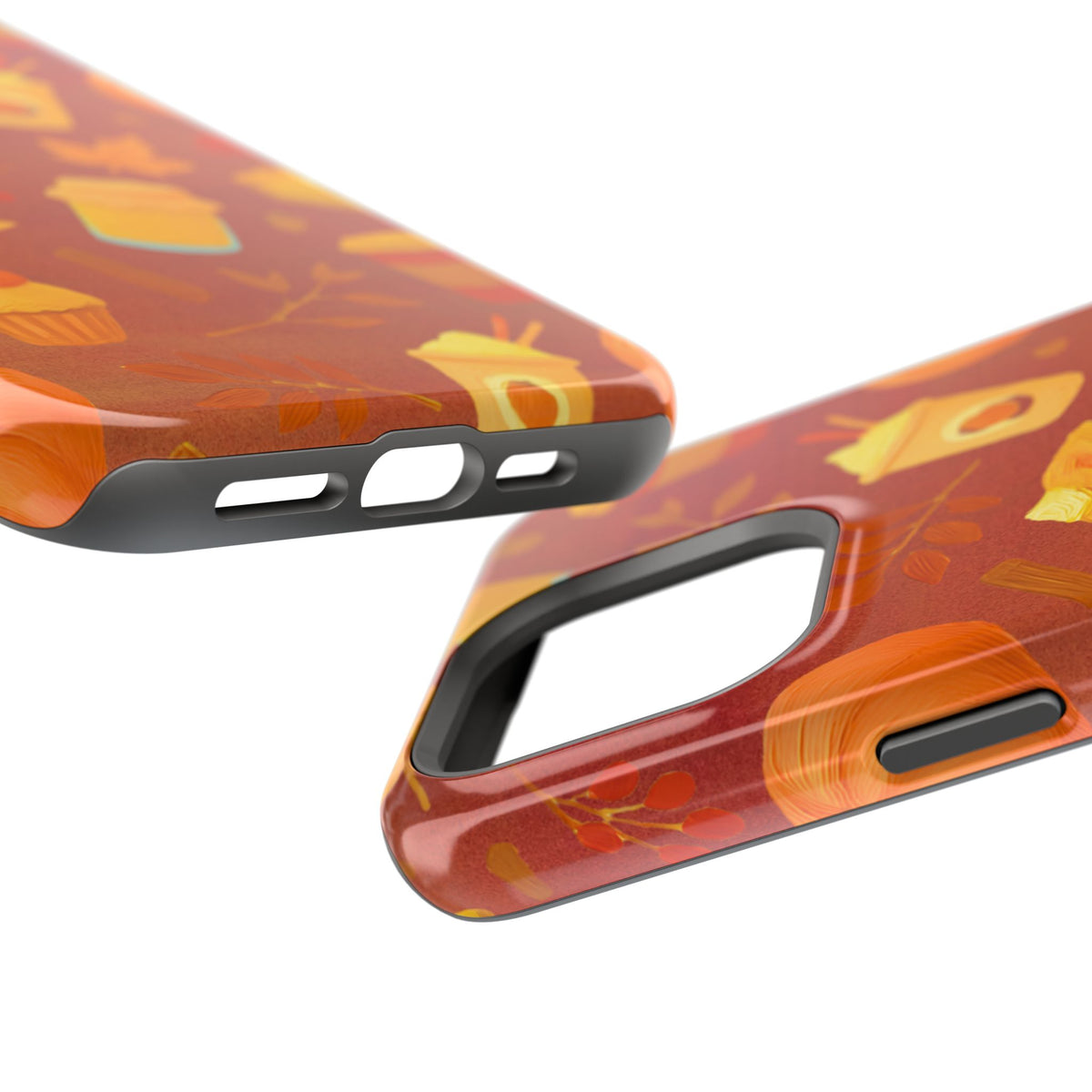 Autumn Treats Magnetic Phone Case — Fall Coffee & Pastry Protective Cover