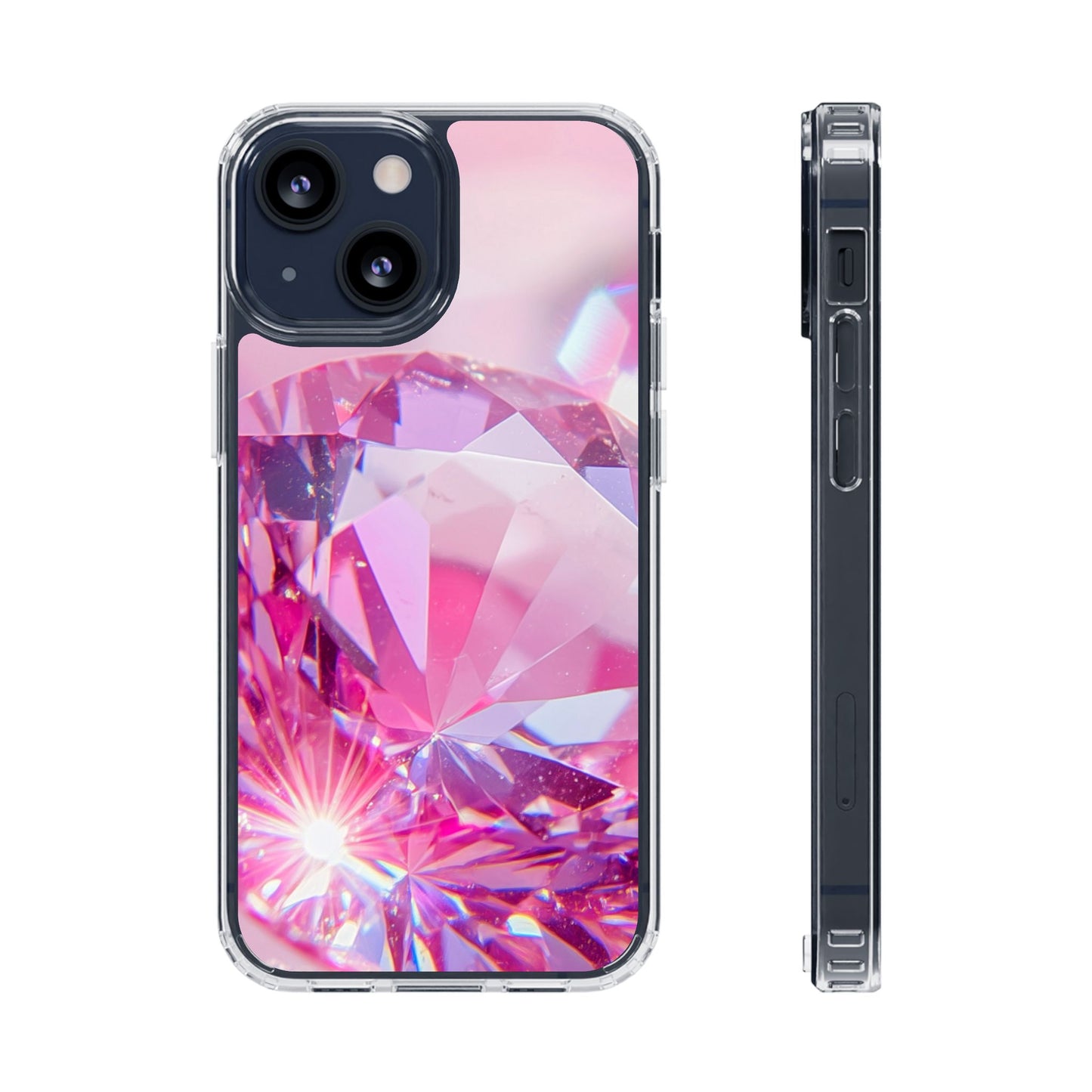 Clear Magnetic Phone Case – Pink Ice
