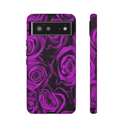 Protective Phone Case – Amethyst Roses