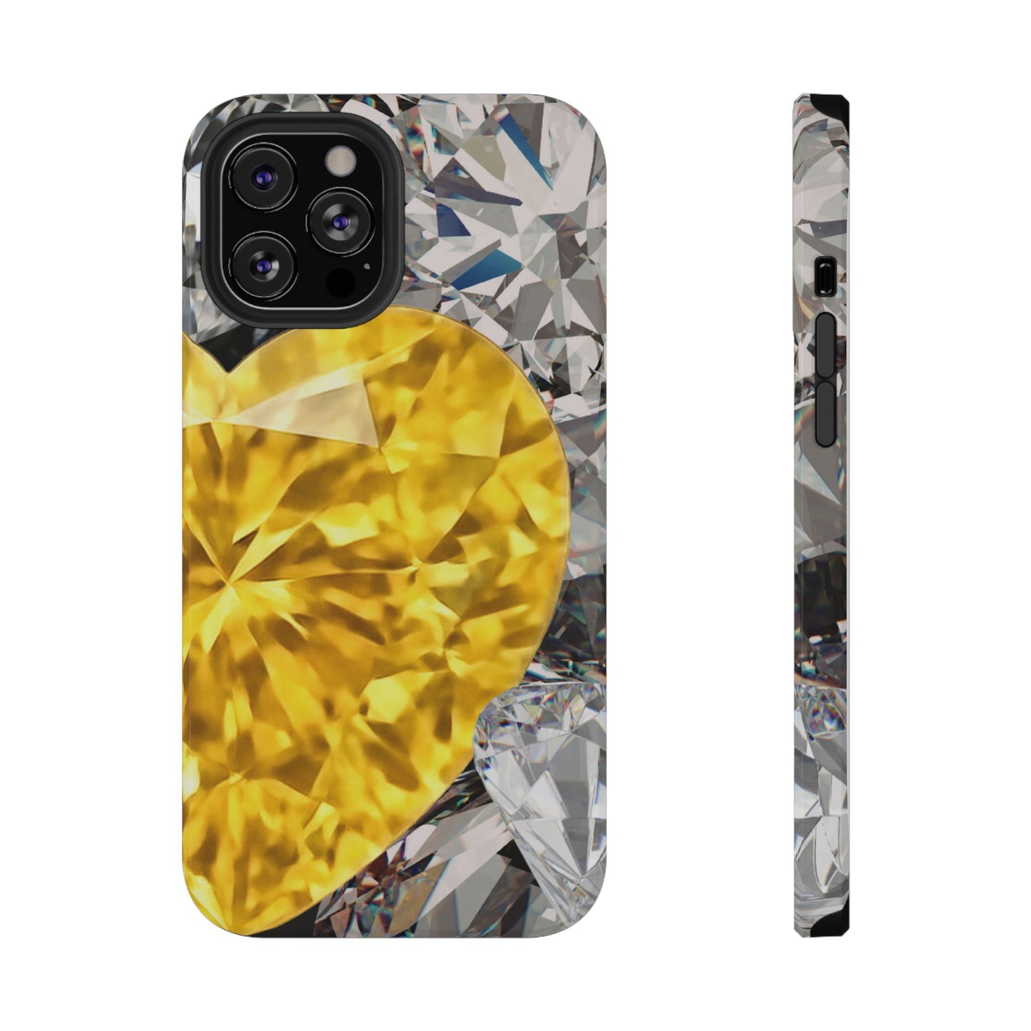 Impact-Resistant Phone Case – Heart of Gold