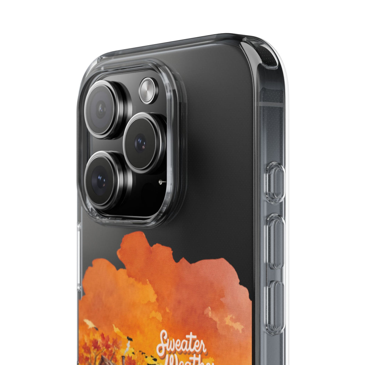 Clear Phone Case – Sweater Weather – Compatible with iPhone 13–17 & Samsung Galaxy S25–S26 Series