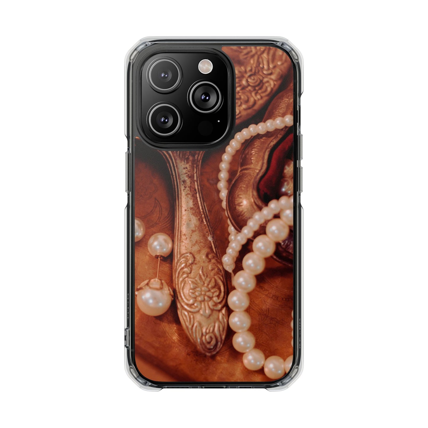 Clear Magnetic Phone Case – Bronze Vanity