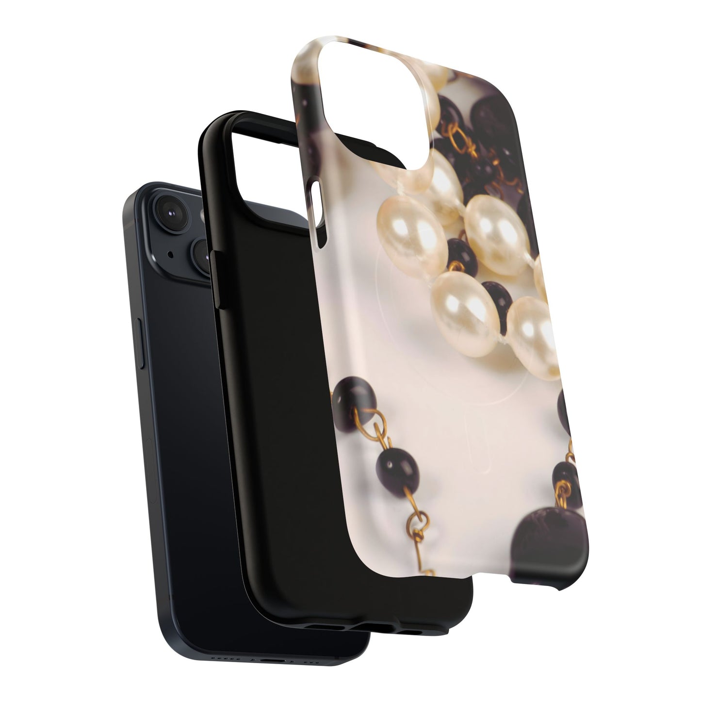 Protective Magnetic Phone Case – Noir Pearl
