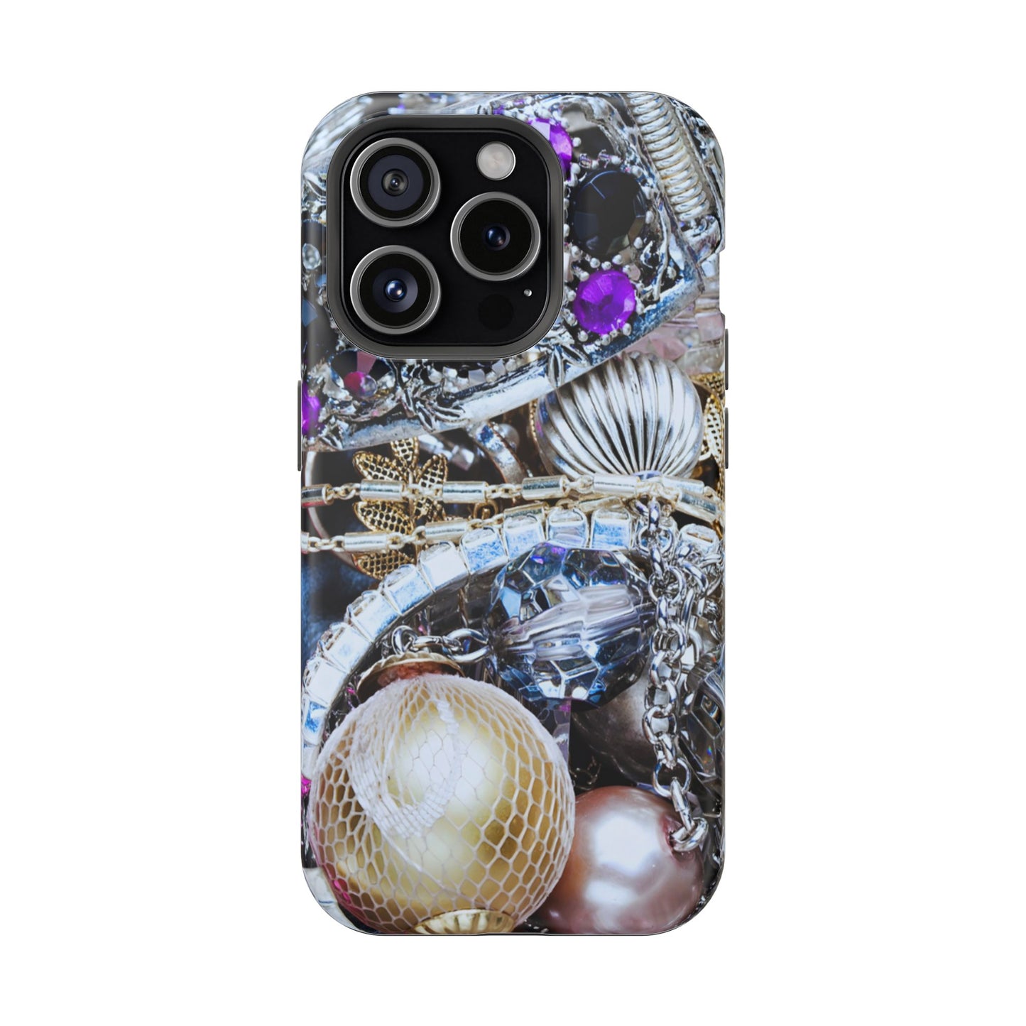 Wireless-Charging Compatible Case – Chrome Jewel