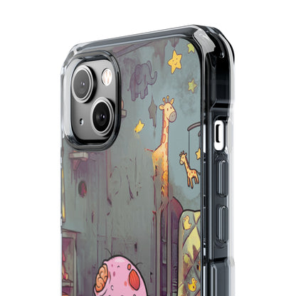 Clear Magnetic Phone Case — Cute Creepy Zombie Baby Design