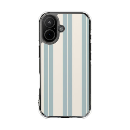 Clear Magnetic Phone Case – Coastal Stripe