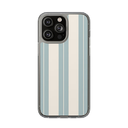 Clear Phone Case – Coastal Stripe