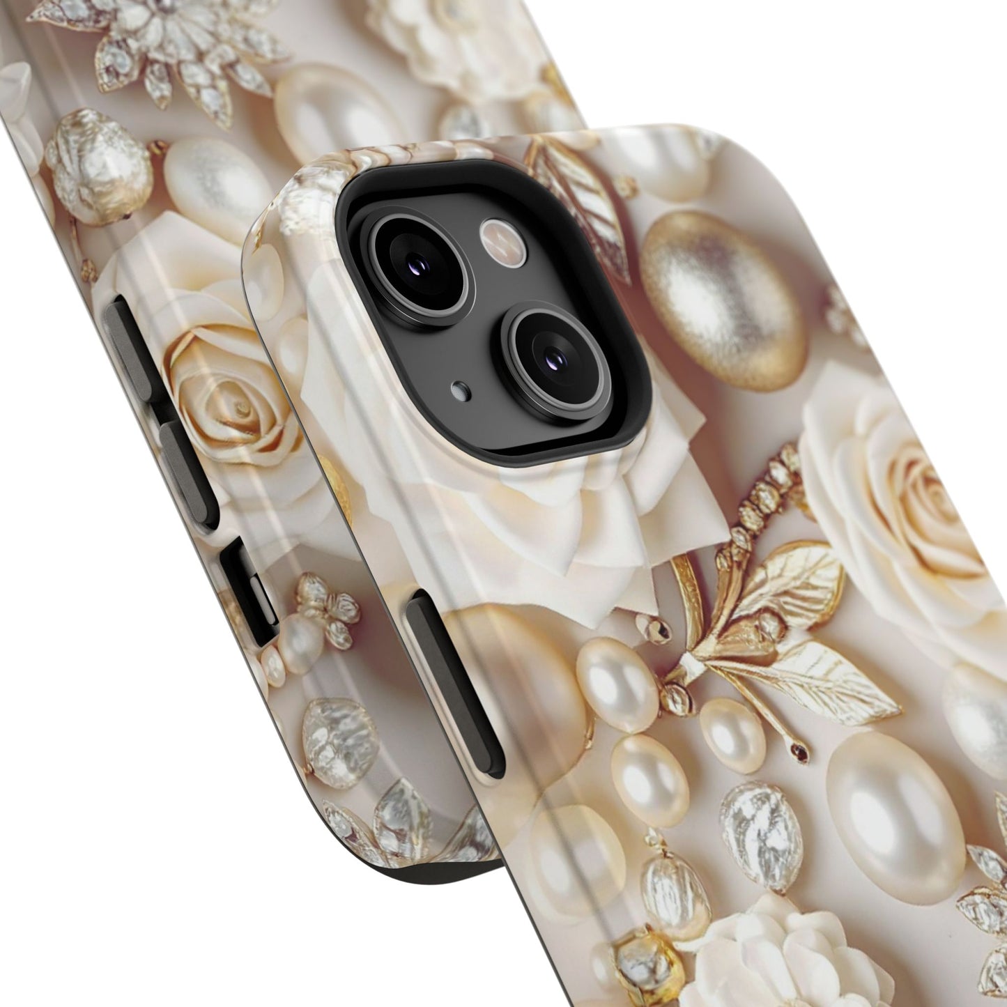 Impact-Resistant Phone Case – Ivory Opulence