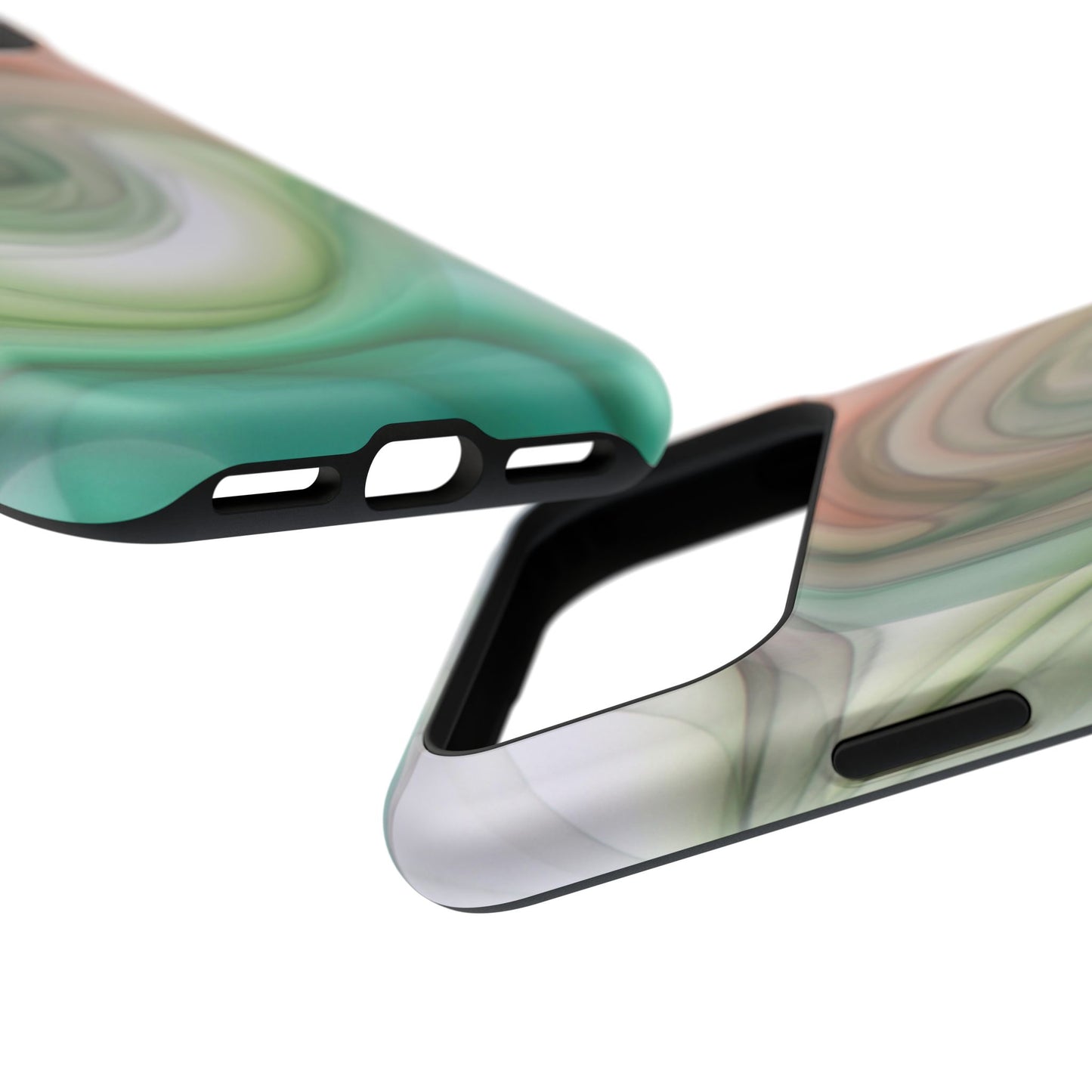 Impact-Resistant Phone Case – Marble Flow
