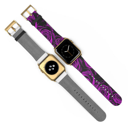 Watch Band – Amethyst Roses