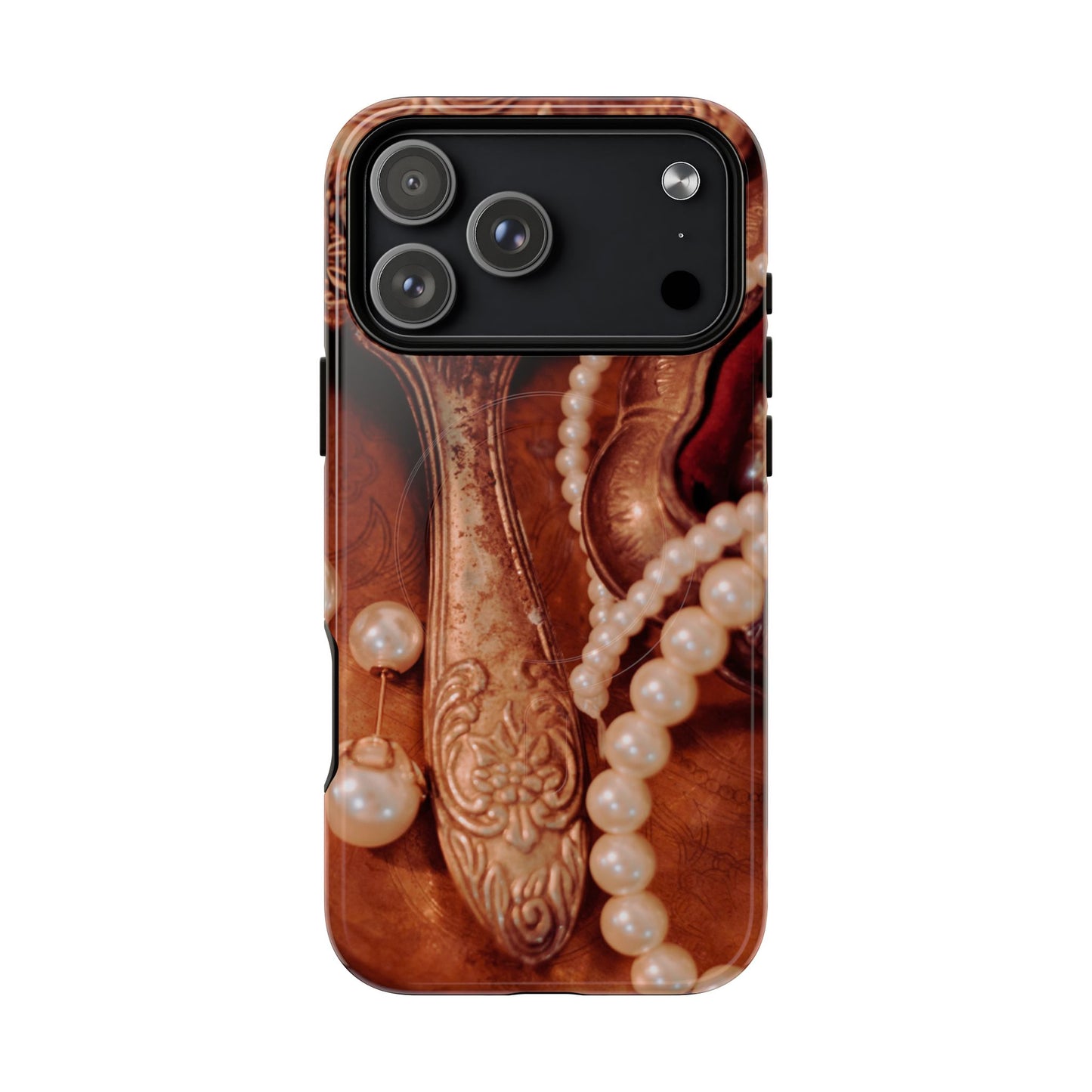 Protective Magnetic Phone Case – Bronze Vanity