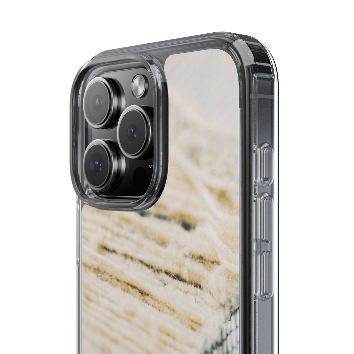 Clear Phone Case – Woven Warmth