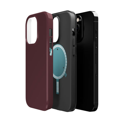Wireless-Charging Compatible Case – Mulled Wine – Compatible with iPhone 13–17 & Samsung Galaxy S25–S26 Series