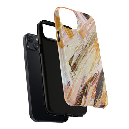 Protective Magnetic Phone Case – Brush & Bronze