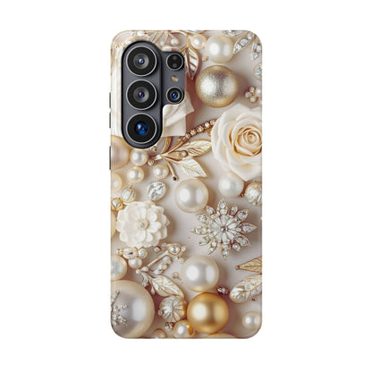 Impact-Resistant Phone Case – Ivory Opulence