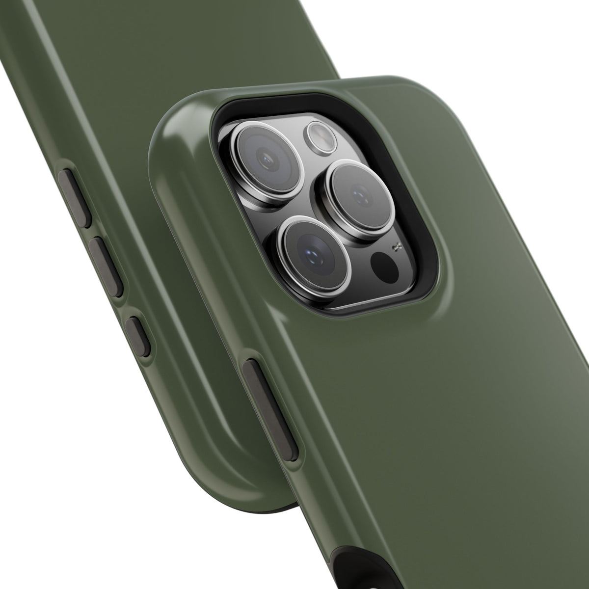 Impact-Resistant Phone Case — Military Green Protective Shockproof Cover