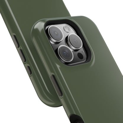 Impact-Resistant Phone Case — Military Green Protective Shockproof Cover