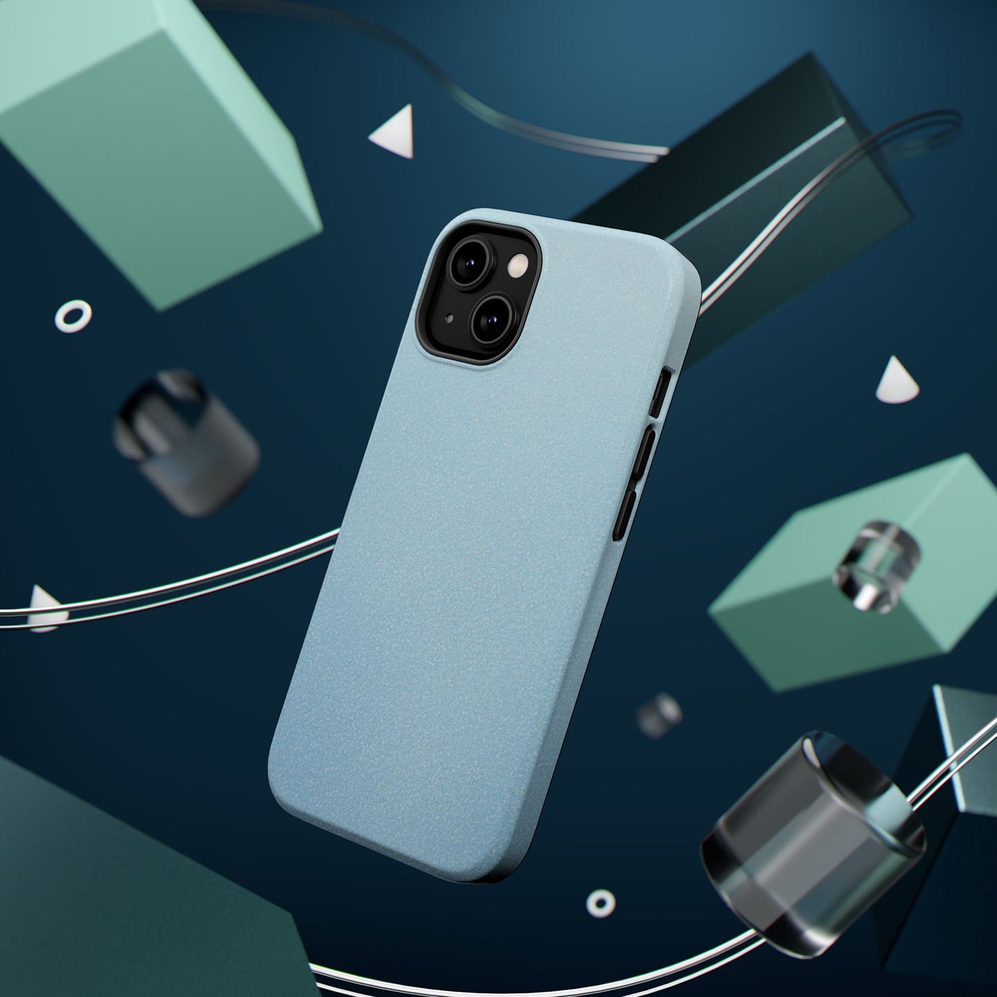 Wireless-Charging Compatible Case – Blue Whisper