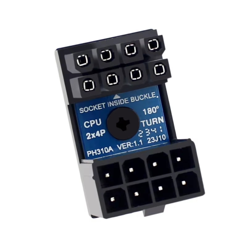 Motherboard CPU 8PIN Power Steering Connector 8 Pin Power Interfaces Steering Head CPU 8PIN 180 Degree Adapter Power