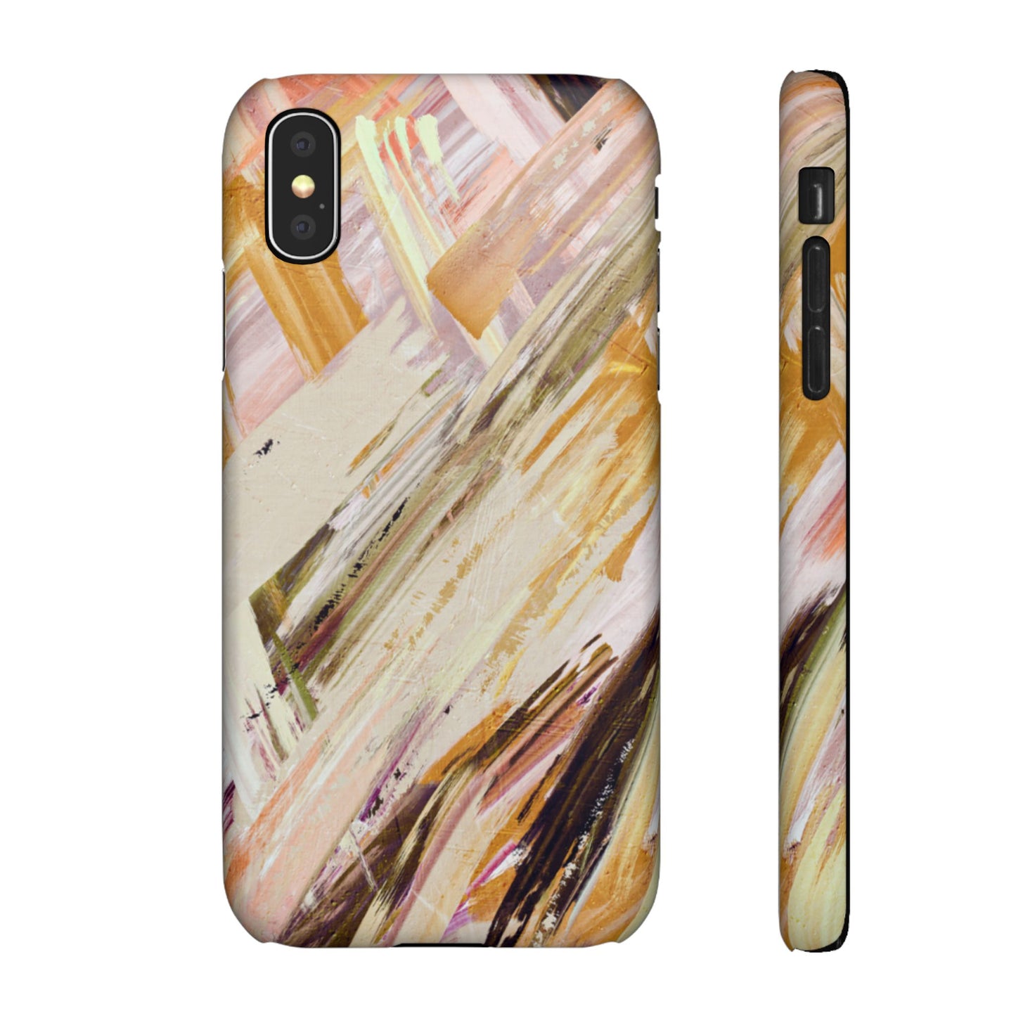 Snap Phone Case – Brush & Bronze