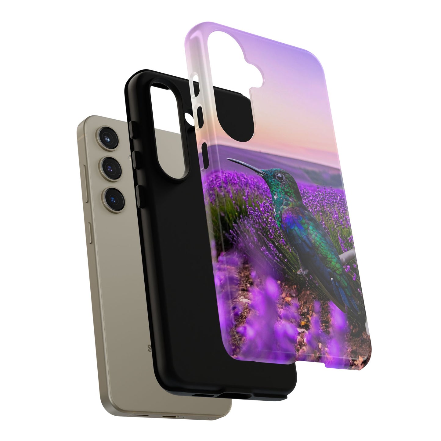 Protective Phone Case – Hummingbird Reverie