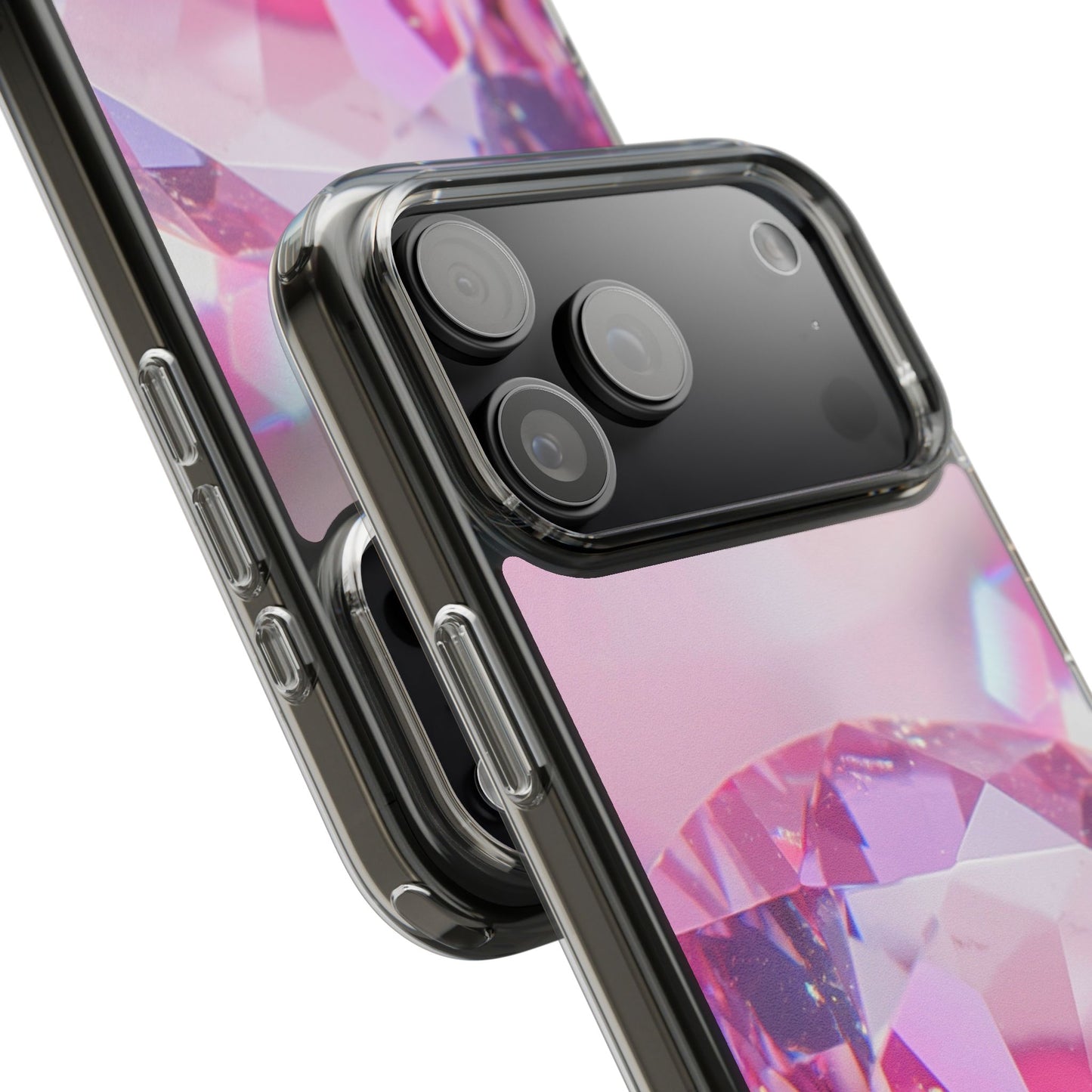 Clear Phone Case – Pink Ice