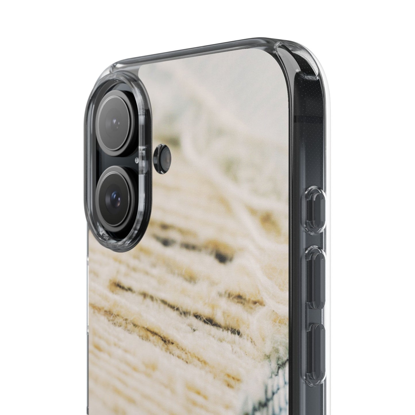 Clear Phone Case – Woven Warmth